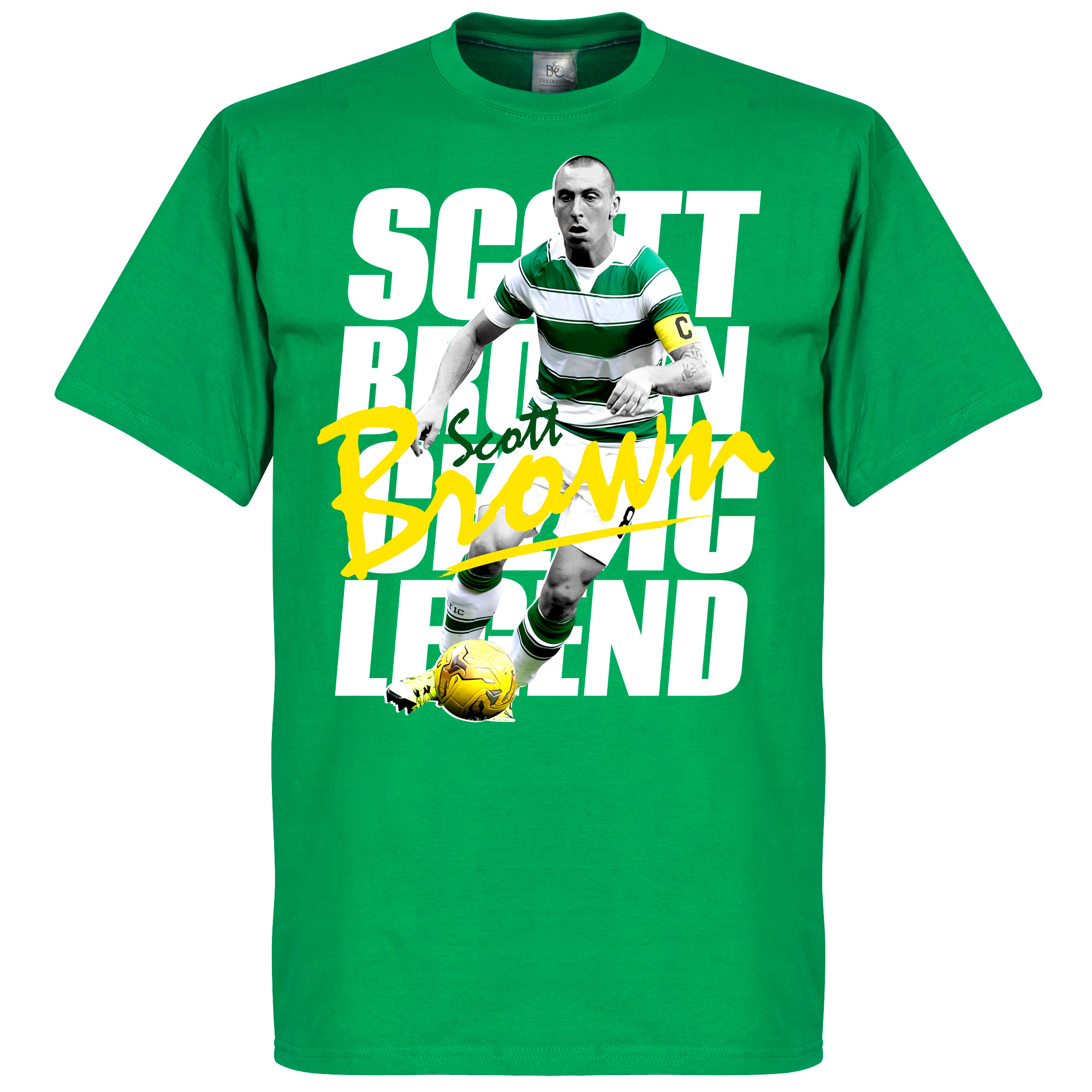 Scott Brown Celtic Legend T-Shirt - Groen - XL
