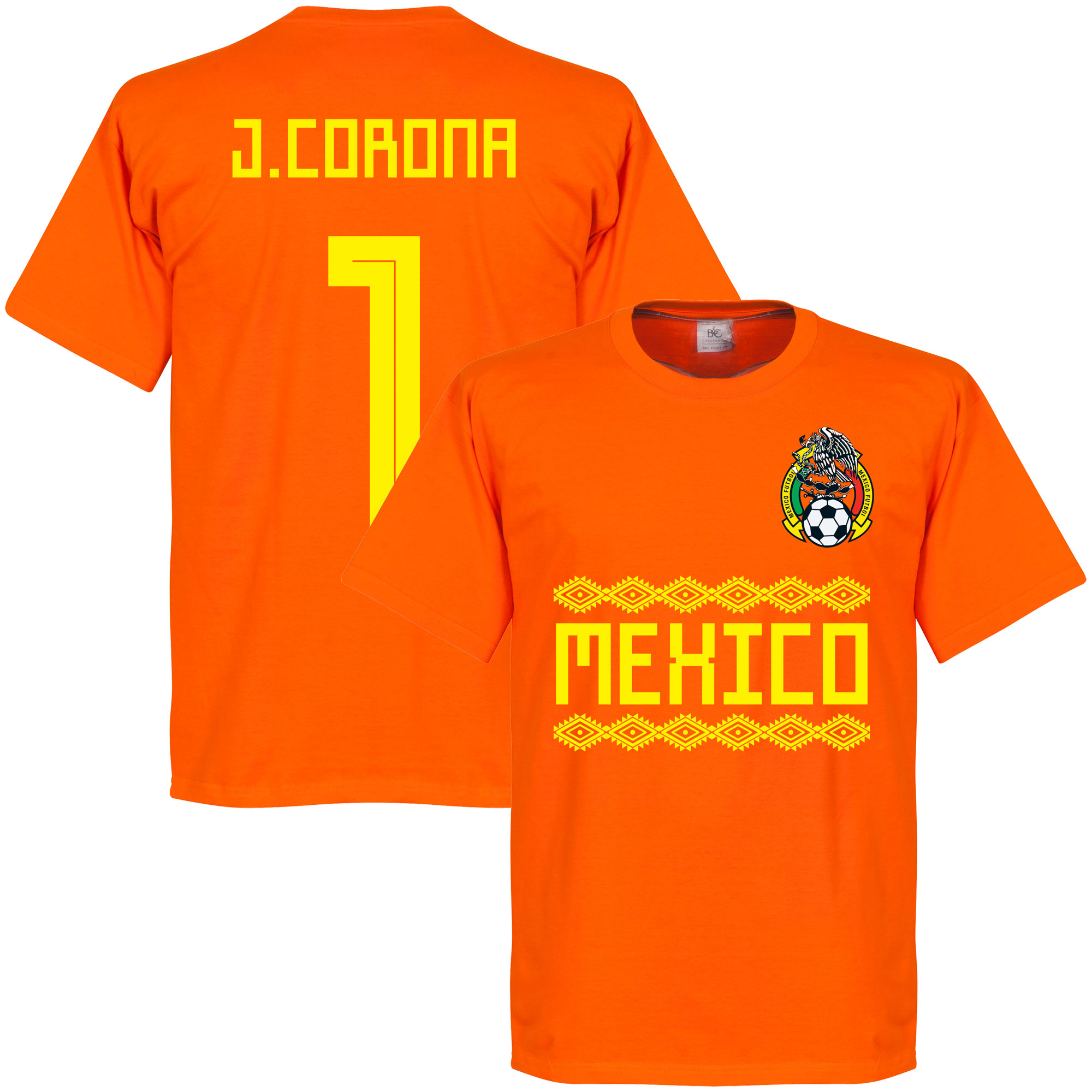 Mexico J. Corona Keeper Team T-Shirt - Oranje