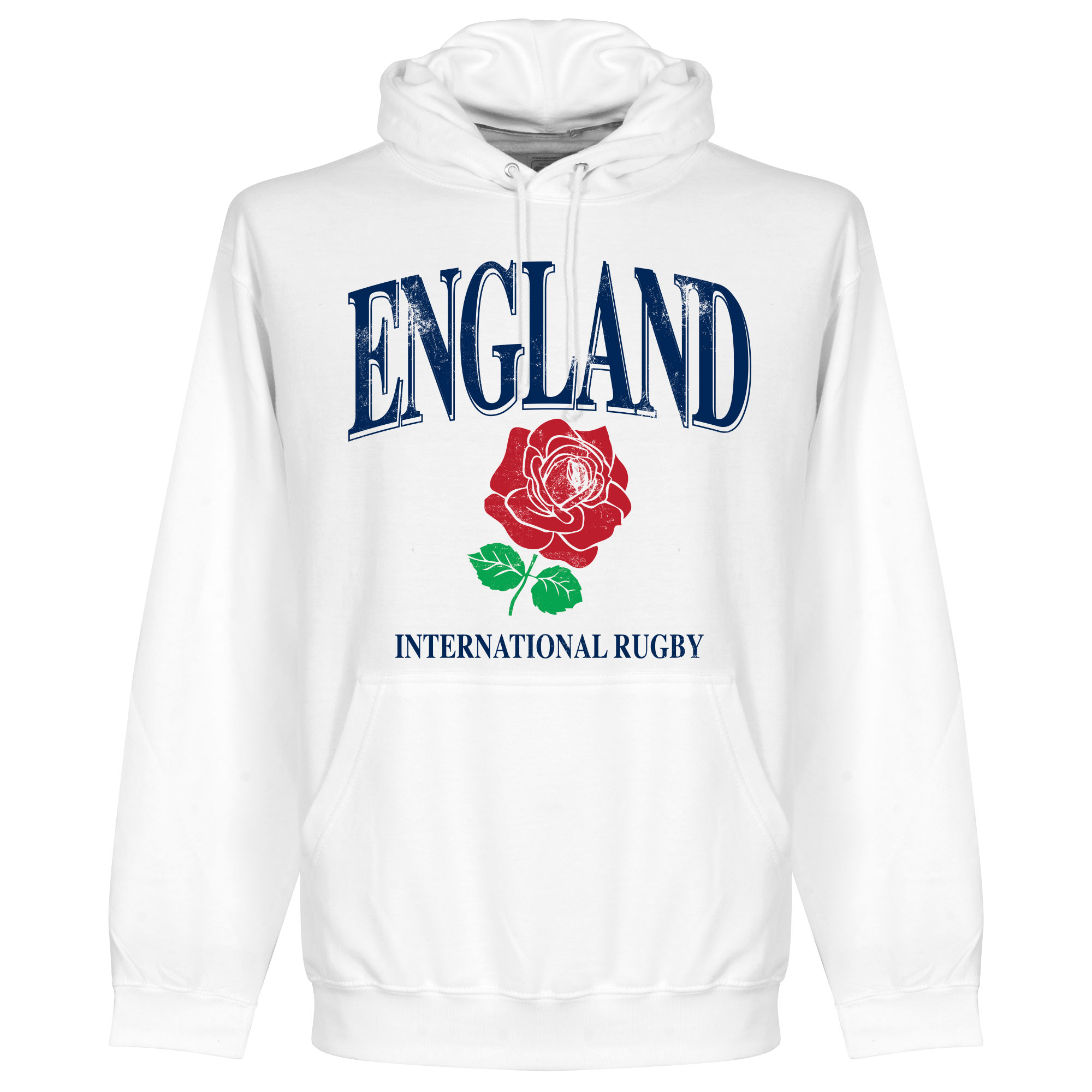 Engeland Rugby Hooded Sweater - Wit - Kinderen