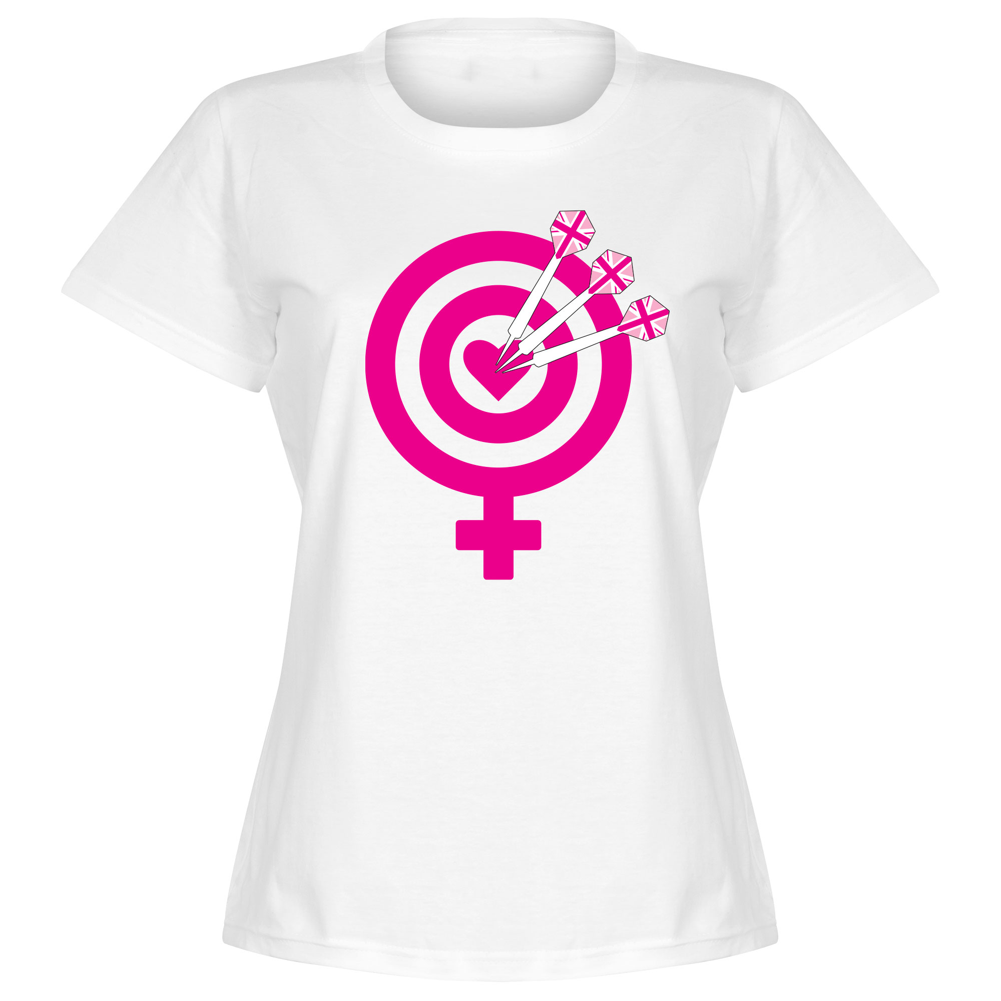 Darts Gender Dames T-Shirt - Wit - M