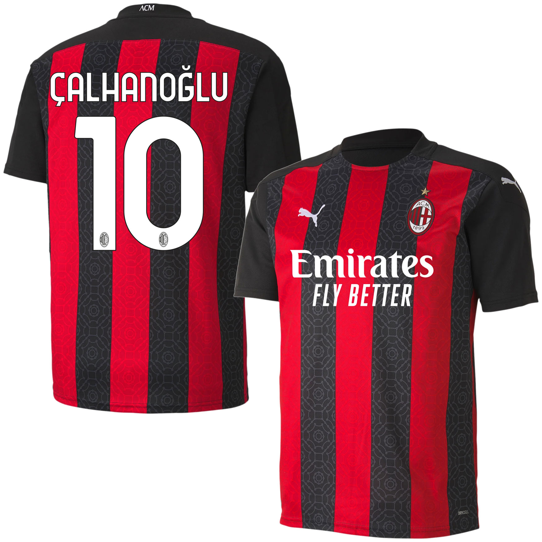 AC Milan Shirt Thuis 2020-2021 + Calhanoglu 10