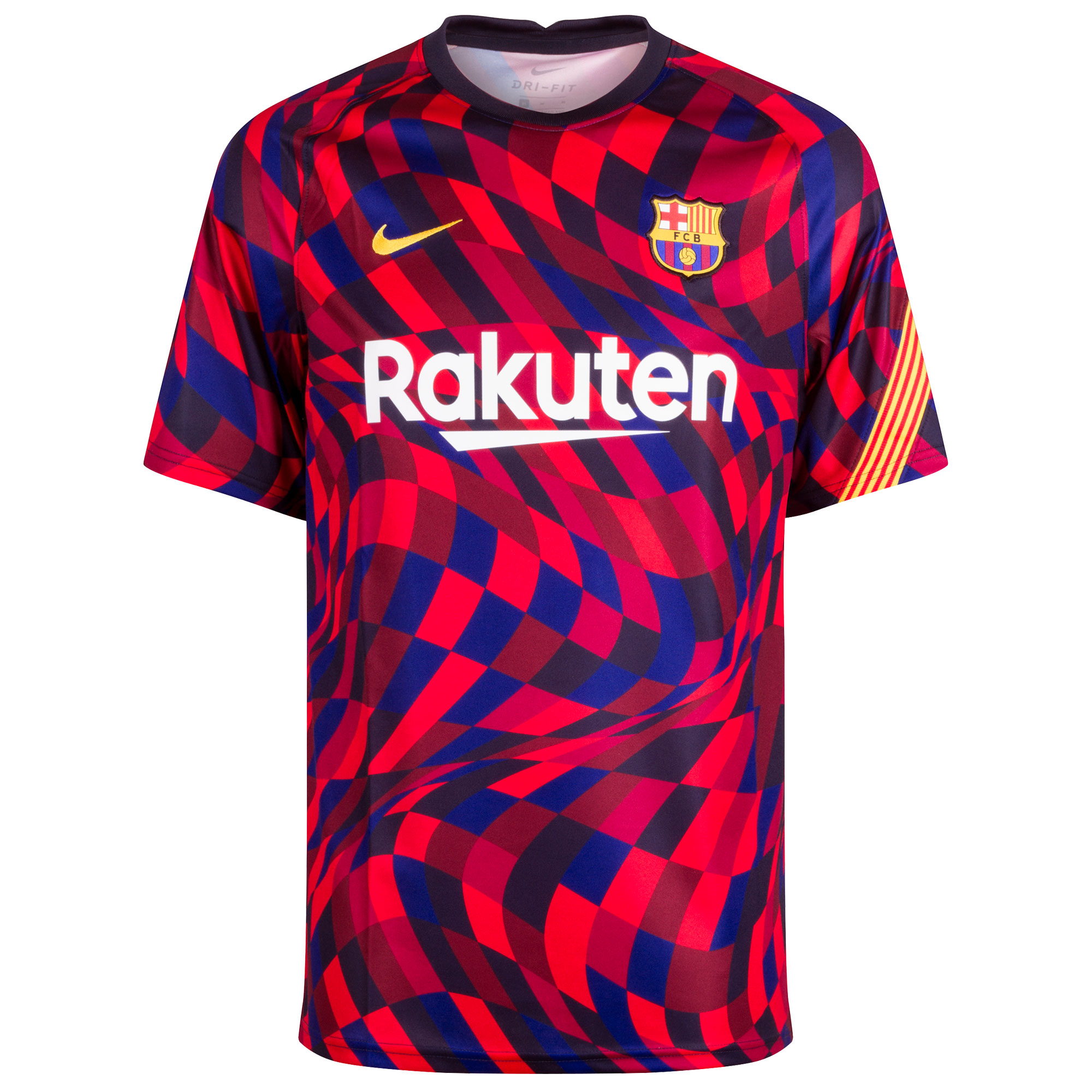 Barcelona Warming- Up Shirt 2020-2021 - Rood/Blauw - L