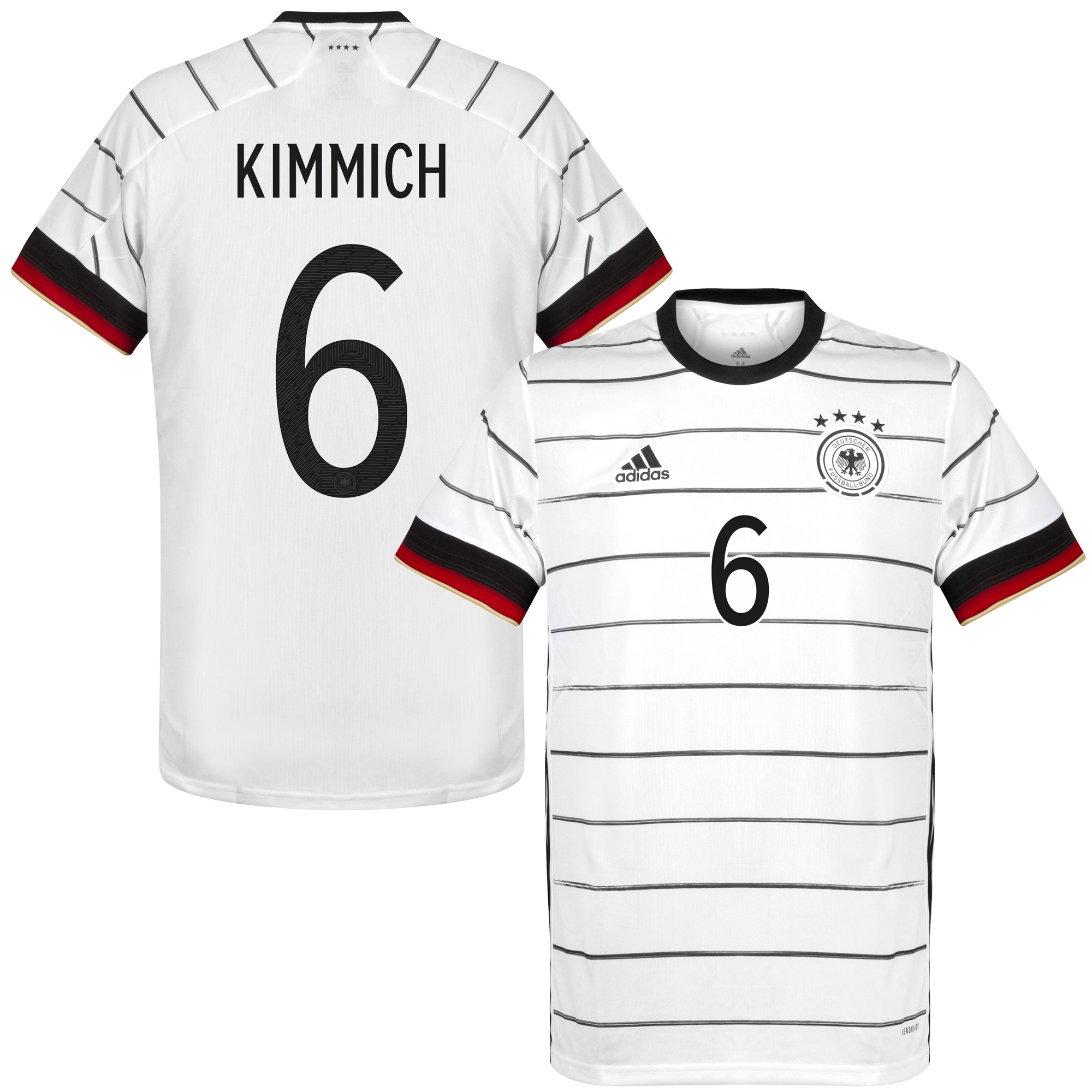 Duitsland Shirt Thuis 2020-2021 + Kimmich 6 - M