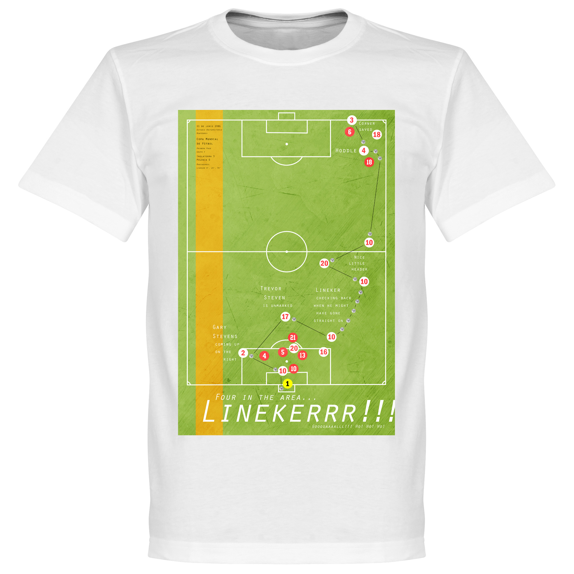 Pennarello Gary Lineker 1986 Classic Goal T-Shirt - XL